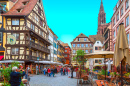 Streets of Strasbourg, France