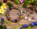 Silver Bracelet With Flowers