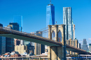 Lower Manhattan and Brooklyn Bridge