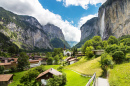 Staubbachfall Falls, Swiss Alps