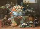 Still Life of Fruit in a Porcelain Bowl