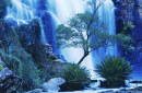 Waterfall in the Australian Forest