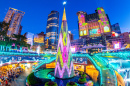 Giant Christmas Tree in Taipei, Taiwan