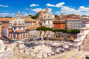 Ruins of Trajan Forum, Rome, Italy