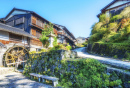 Water Mill in Magome Old Town, Japan