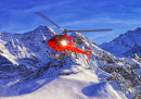 Helicopter at the Swiss Ski Resort