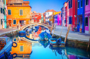 Colorful Houses in Burano, Venice