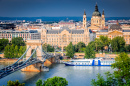 Lanchid Chain Bridge, Budapest, Hungary