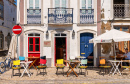 Sidewalk Cafe in Tavira, Portugal