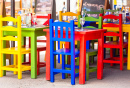 Chairs in a Street Cafe