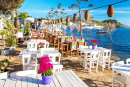 Beach Restaurant in Bodrum, Turkey