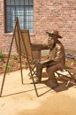 Monet Painting in His Garden