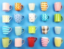 Colorful Cups Closeup