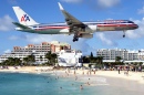 AA Boeing 757-223 over Saint Martin