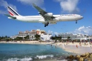 Air France Airbus A340 in Saint Martin