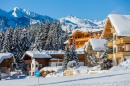 Snow-Covered Cottages, Austrian Alps