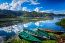 Pokhara Fewa Lake in Nepal