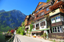 Historical Street of Hallstatt, Austria