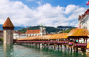 Chapel Bridge In Lucerne, Switzerland