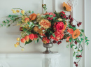 Autumn Bouquet on the Fireplace