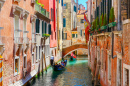 Narrow Canal in Venice