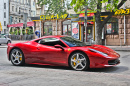 Red Ferrari in Kiev, Ukraine