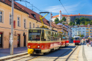 Tatra T6A5 Tram in Bratislava, Slovakia