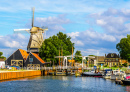 Harbor of Harderwijk in The Netherlands