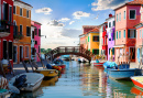 Street in Burano, Italy