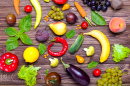 Assortment of Fresh Fruits and Vegetables