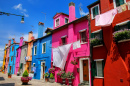 Colorful Houses in Burano, Venice