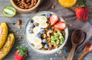 Homemade Granola with Nuts and Raisins