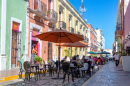 Outdoor Restaurant in Campeche, Mexico