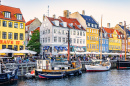 Nyhavn Waterfront, Copenhagen, Denmark