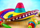 Mexican Sombrero and Maracas