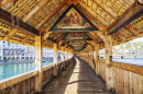 Chapel Bridge Inside View, Lucerne, Switzerland