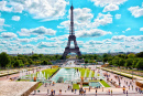 Eiffel Tower and Jardins du Trocadero, Paris