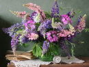 Still Life with Flowers in a Glass Vase