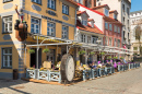 Street Restaurant in Riga, Latvia