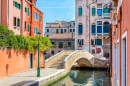 Bridge over a Canal in Venice, Italy