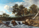 Landscape with Waterfall