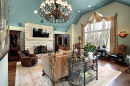 Living Room with the Chandelier