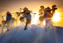 Salt Field at dawn, Hon Khoi, Vietnam