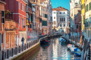 Narrow Canal in Venice, Italy