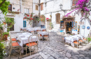 Street Restaurant in Sperlonga, Lazio, Italy